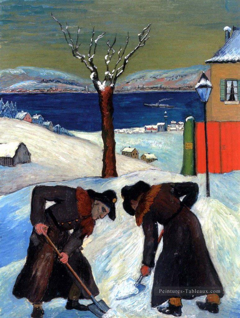 hiver Marianne von Werefkin Expressionnisme Peintures à l'huile